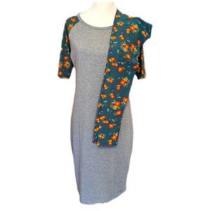 LuLaRoe Julia Dress Size L Bundle Floral